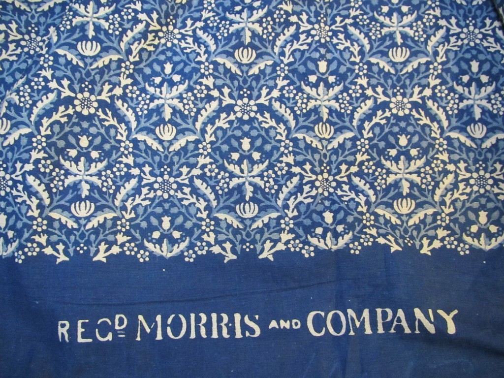 Appraisal: A William Morris Company blue and white printed bail of