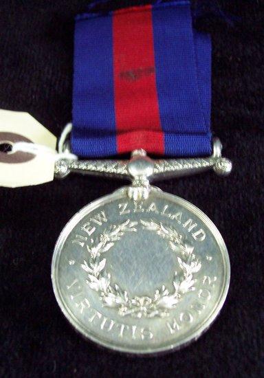 Appraisal: The New Zealand Medal undated awarded to Pt A Davidson