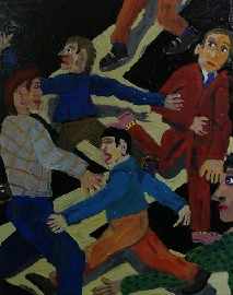 Appraisal: Bernard Ollis born Argy Bargy oil on canvas x cm