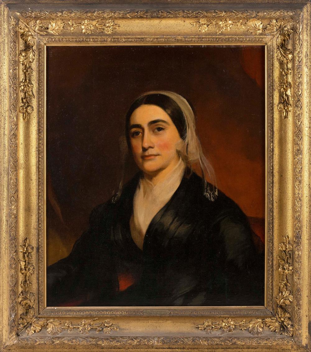 Appraisal: THOMAS SULLY AMERICA - PORTRAIT OF MRS OTHO LAWRENCE OIL