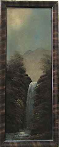 Appraisal: ROBERT WILLIAM WOOD OIL ON BOARD American - Northwest Waterfall