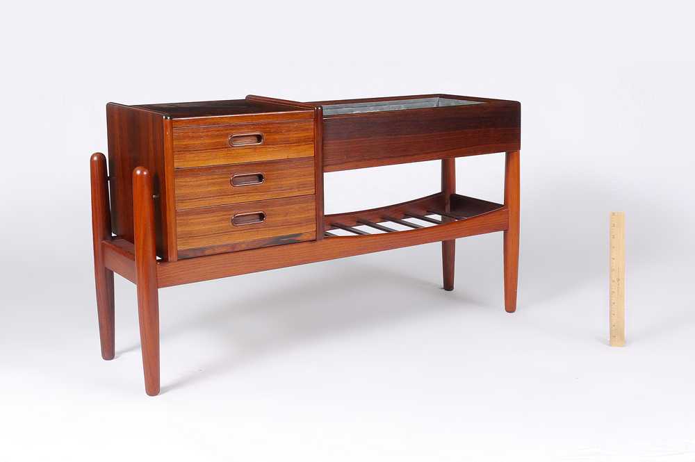 Appraisal: DANISH MODERN ROSEWOOD ENTRY PIECE Designed by Arne Wahl Iverson