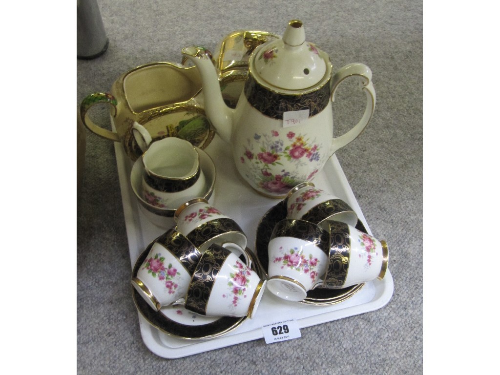 Appraisal: Sadler 'The Abbey Fall' milk jug and sucrier and a