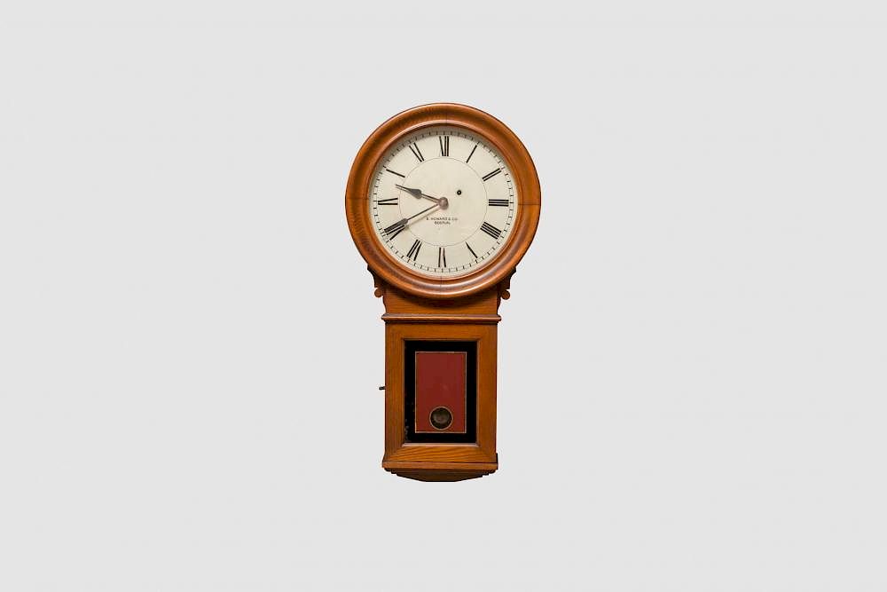 Appraisal: E Howard Co No Oak Wall Clock E Howard Co