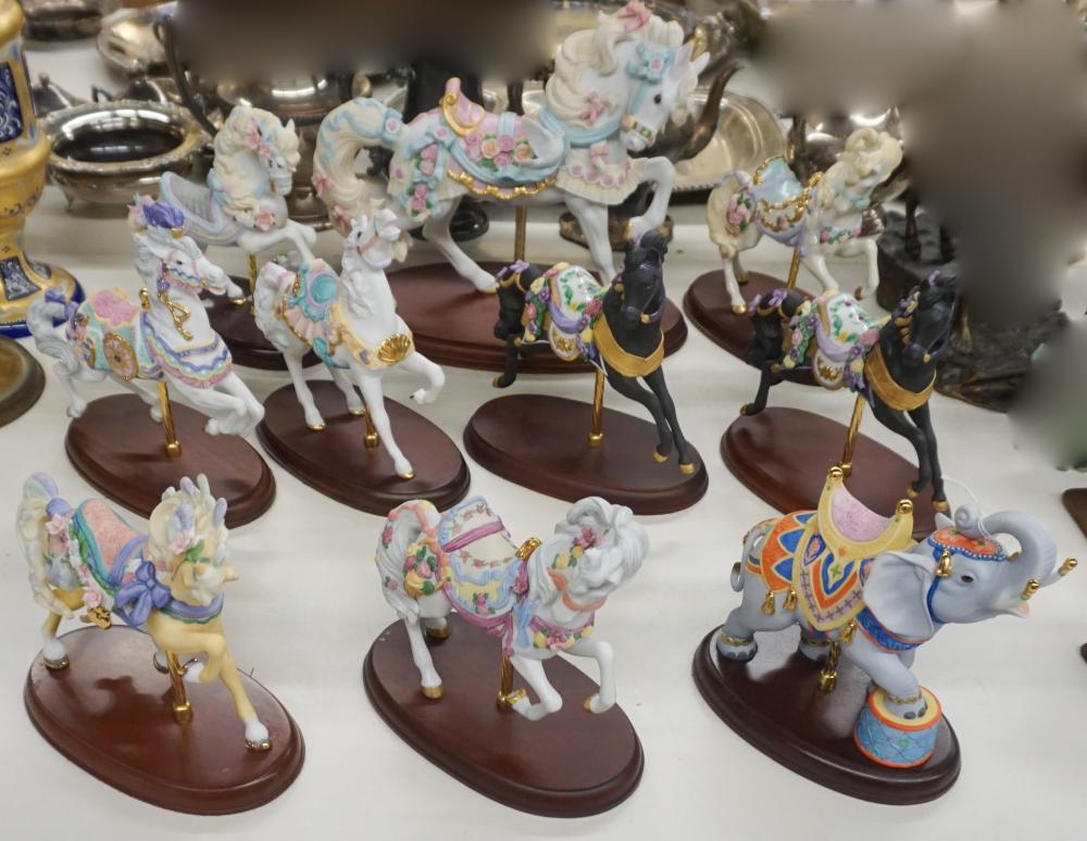 Appraisal: Ten Lenox Porcelain Carousel Horses