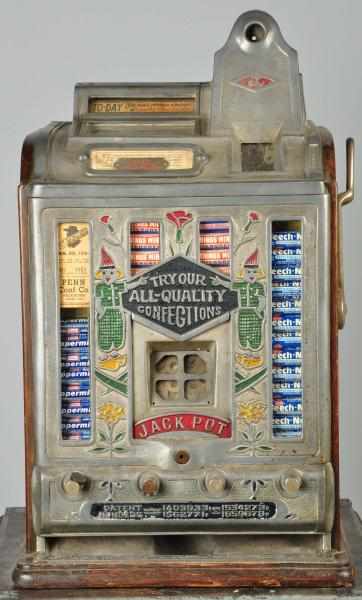 Appraisal: Jennings Today Vendor Slot Machine Description With unusual features Seldom