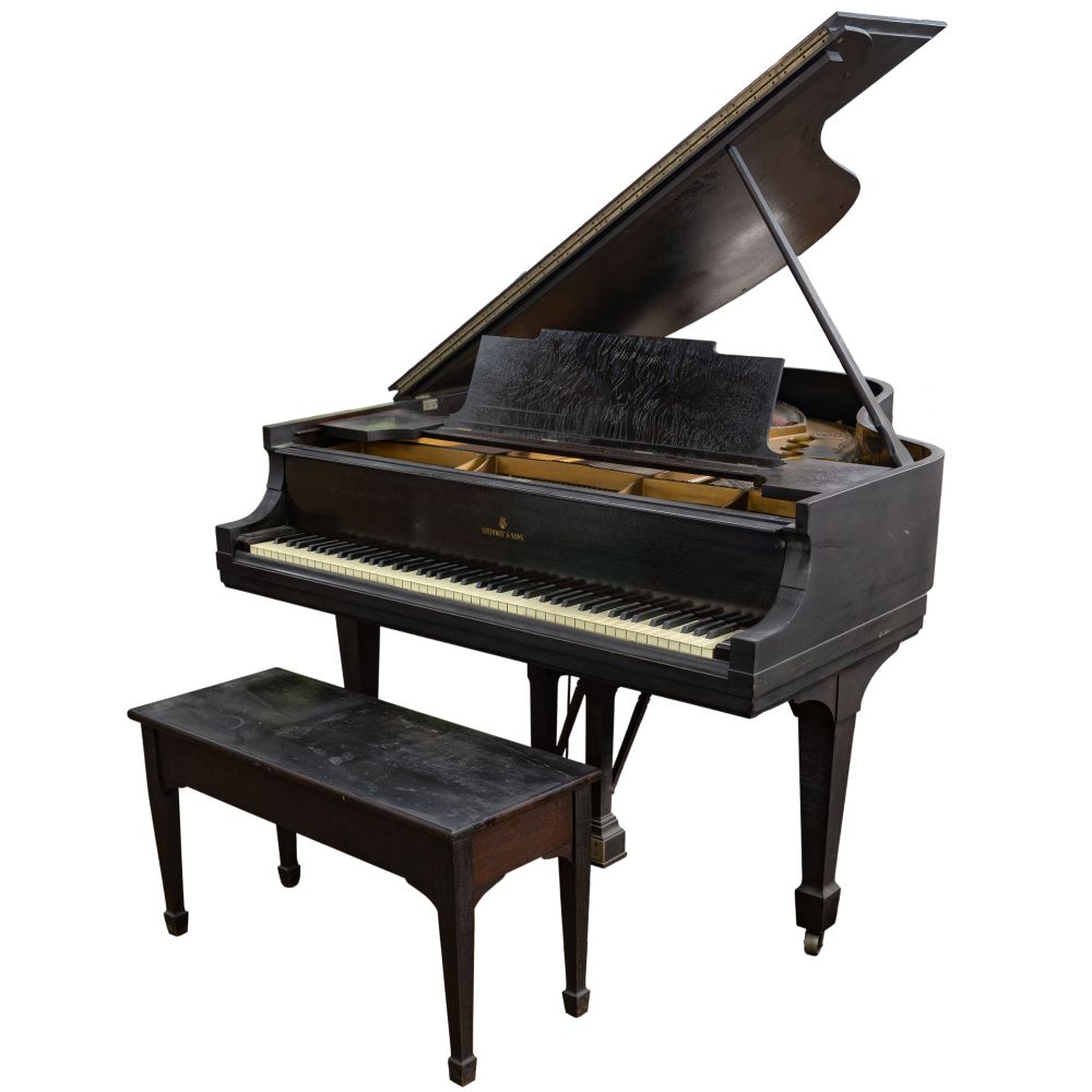 Appraisal: STEINWAY SONS MODEL M GRAND PIANO AND BENCHSerial dating to