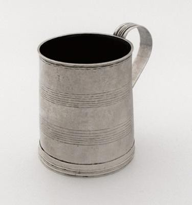 Appraisal: A late th century unascribed provincial mug of slightly tapering