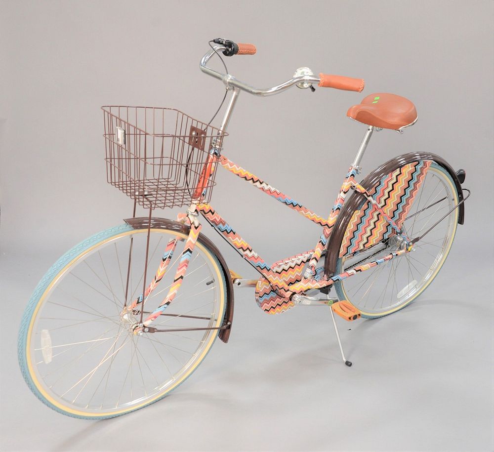 Appraisal: Limited edition Missoni ladies bicycle having tires Limited edition Missoni