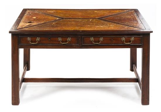 Appraisal: Sale Lot A George III Style Mahogany Quartet Table late