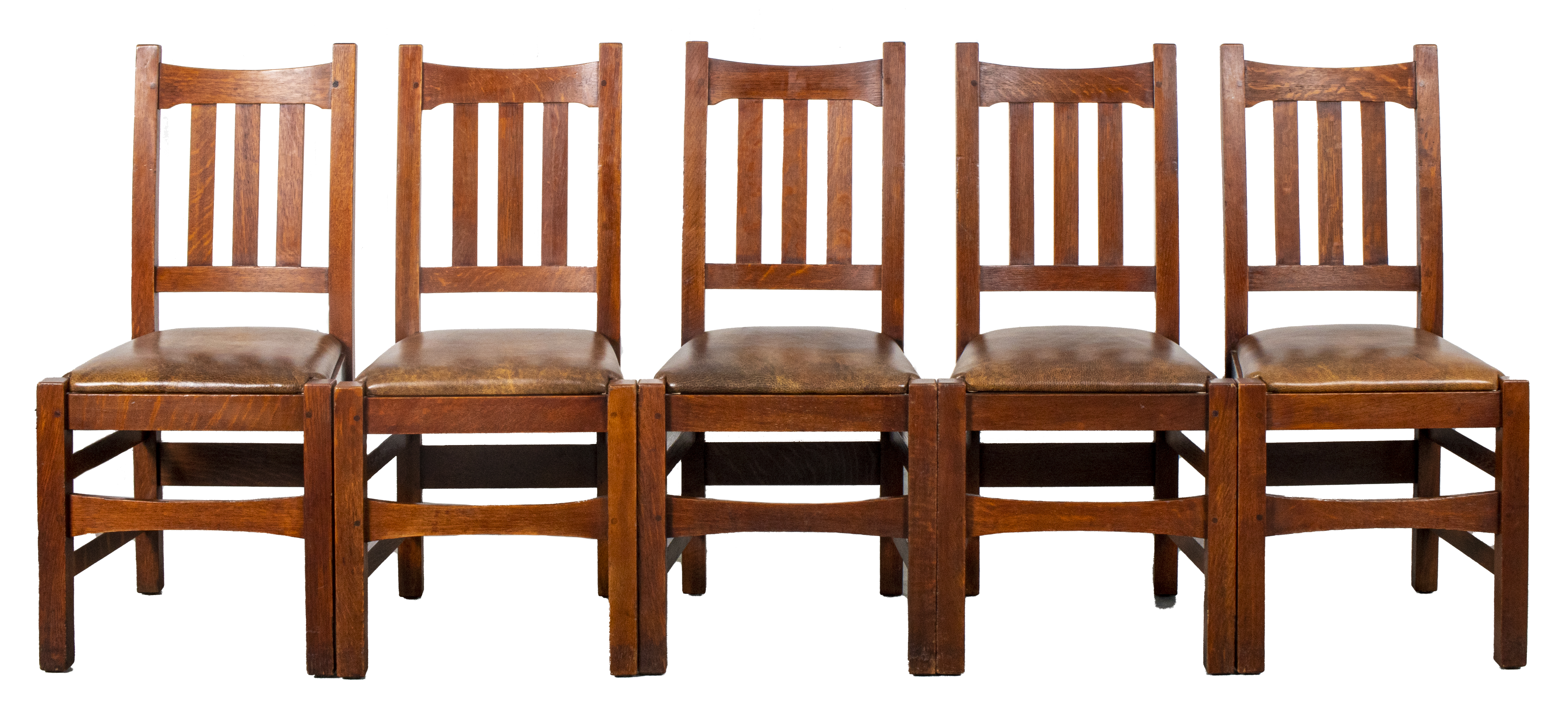 Appraisal: STICKLEY BROTHERS DINING CHAIRS SET OF Stickley Brothers set of