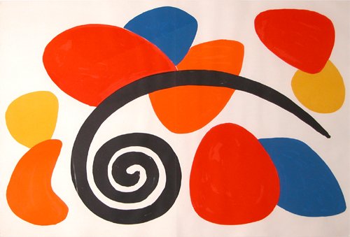 Appraisal: Artist Calder Alexander American - Title Spiral and Colors Date