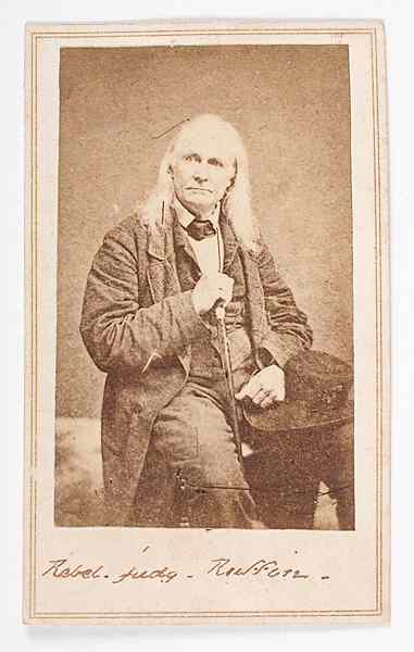 Appraisal: Confederate Edmund Ruffin CDV Backmark of Webster's of Louisville with