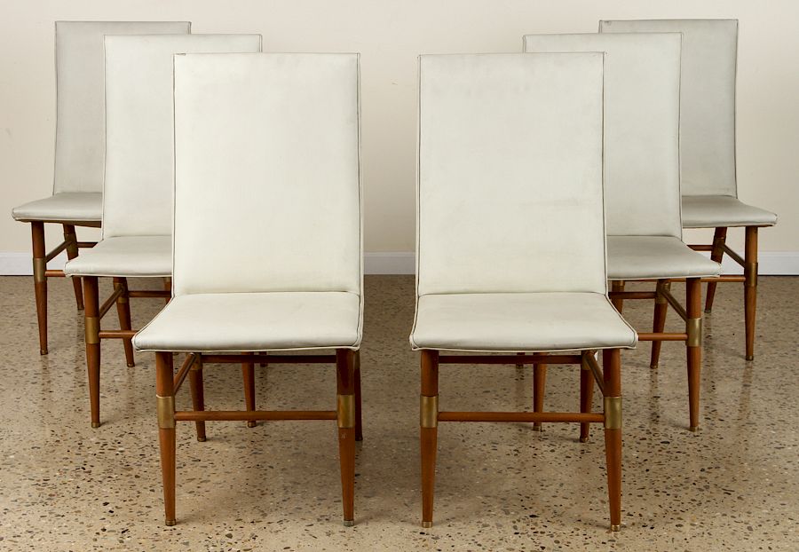 Appraisal: ITALIAN MID CENTURY MODERN DINING CHAIRS A set of six