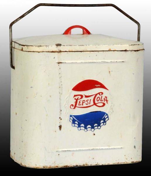 Appraisal: Pepsi-Cola Picnic Cooler Description s Unusual Some paint scuffs and