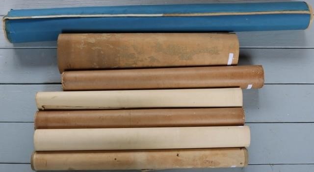 Appraisal: LOT OF SEVEN TH CENTURY ROLL UP CHARTS TOINCLUDE THE