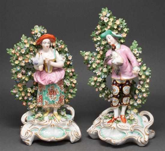 Appraisal: Pair of Samson porcelain bocage figures th century after th