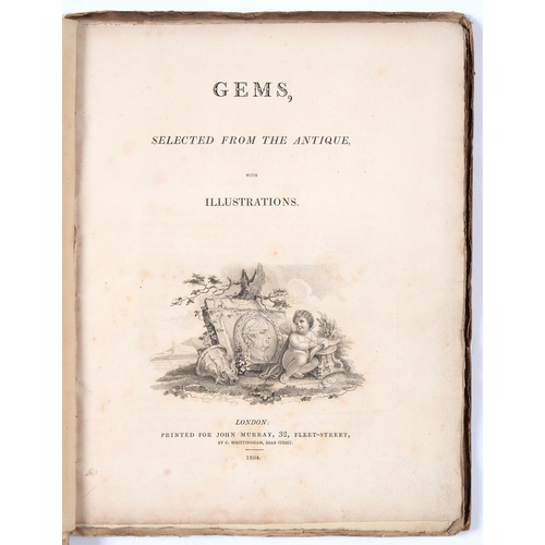 Appraisal: Gems Selected from the Antique with Illustrations engraved title and