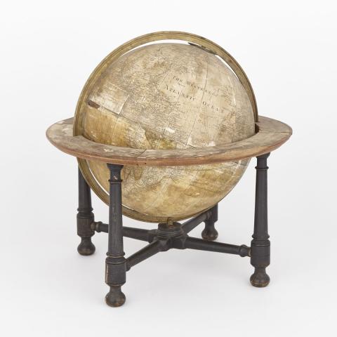 Appraisal: George III Inch Terrestrial Library Globe on Stand Dudley Adams