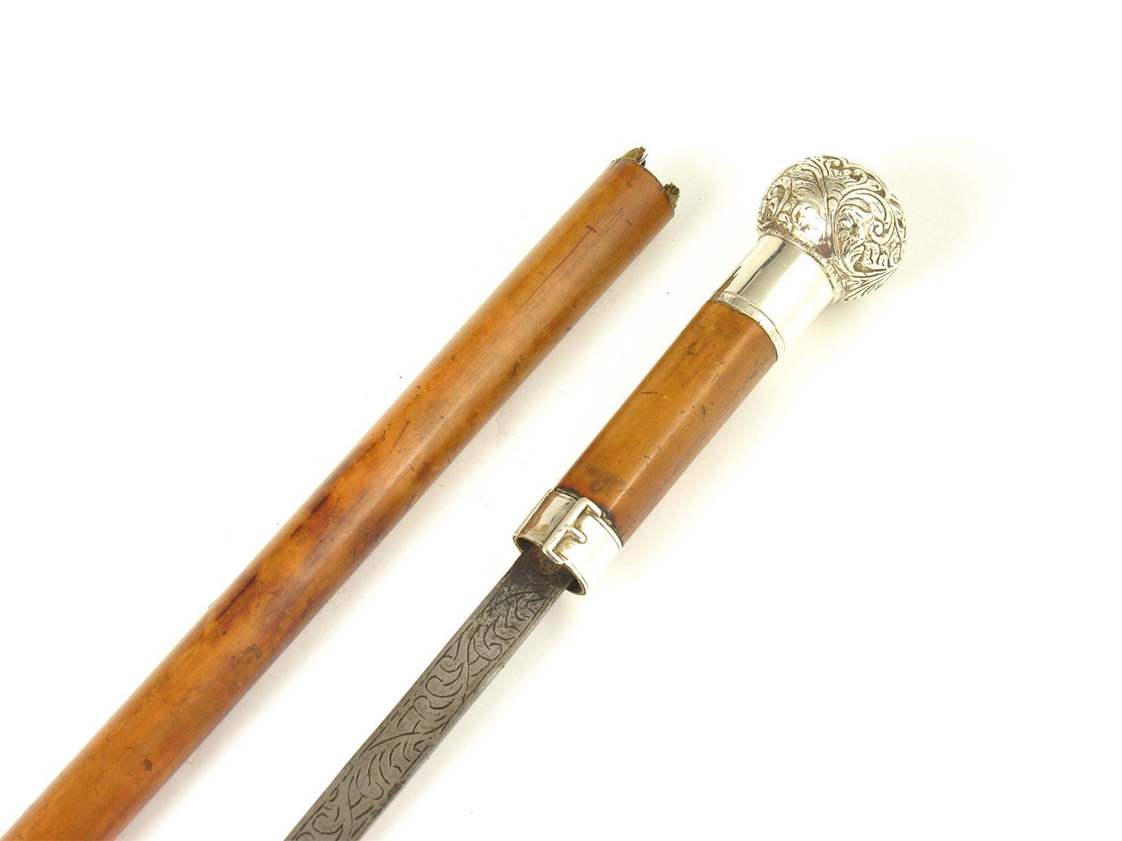 Appraisal: A late th century malacca sword cane