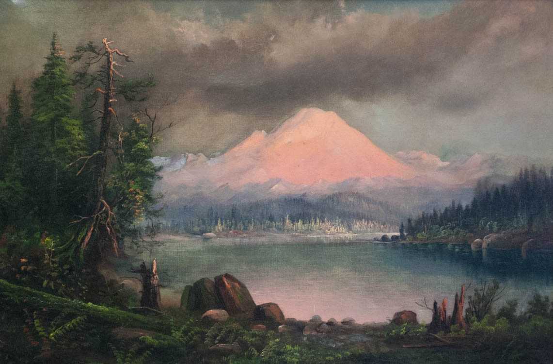 Appraisal: SCHOOL OF ELIZA BARCHUS OIL ON CANVAS Mount Rainier at