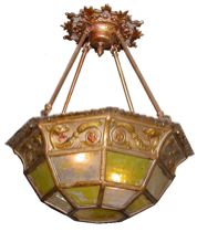 Appraisal: Octagonal Hanging Fixture ca Early th Century From the Mayfield