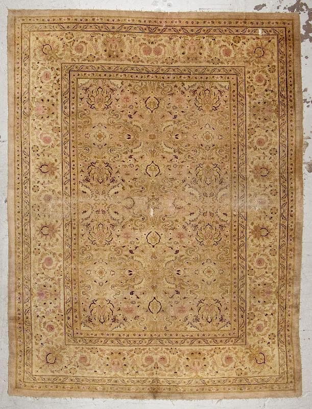 Appraisal: Antique Agra Rug India ' '' x ' '' Antique