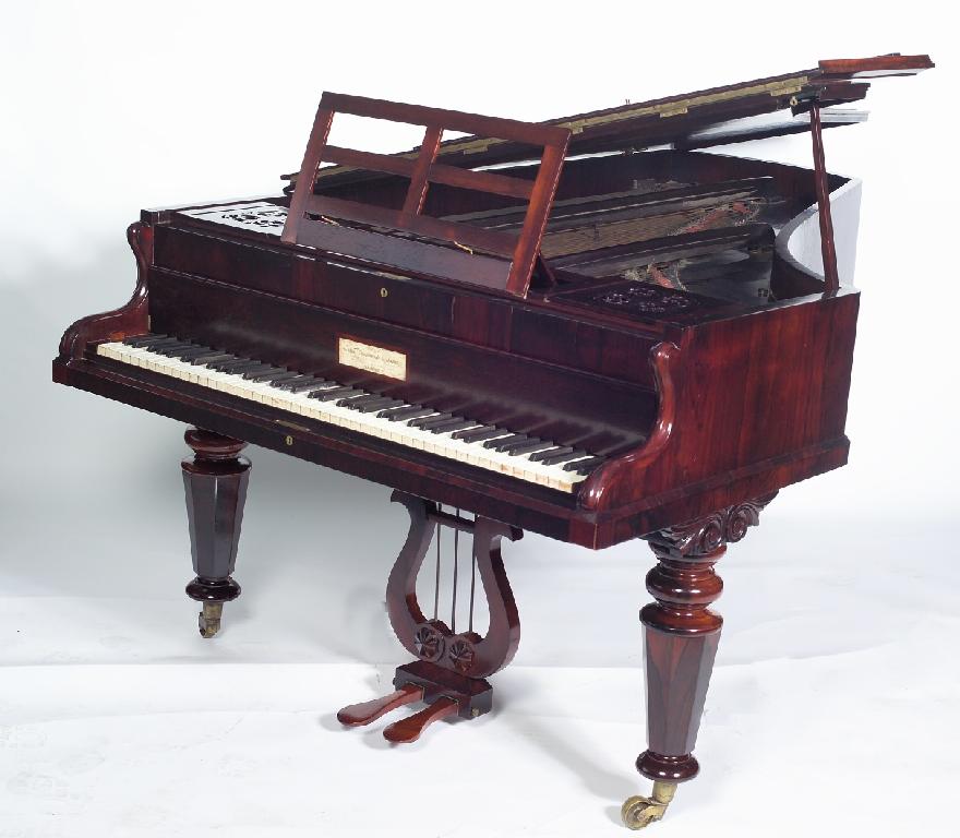 Appraisal: th CENTURY ROSEWOOD-CASED BOUDOIR GRAND PIANO JOHN BROADWOOD SONS LONDON