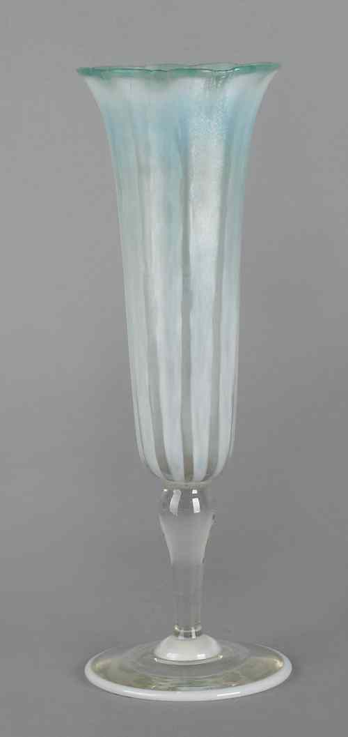 Appraisal: Tiffany Favrile glass vase signed on base and numbered h