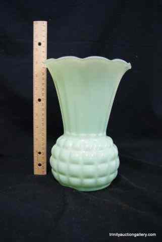 Appraisal: Vintage Fire King Green Pineapple Vase- shaped like a pineapple