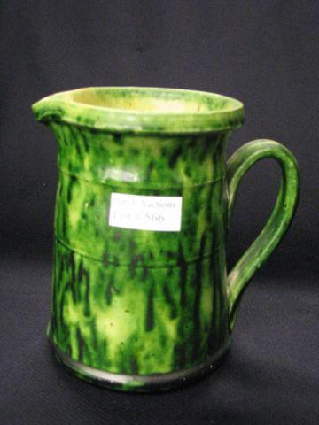 Appraisal: Majolica Milk Pitcher green glaze