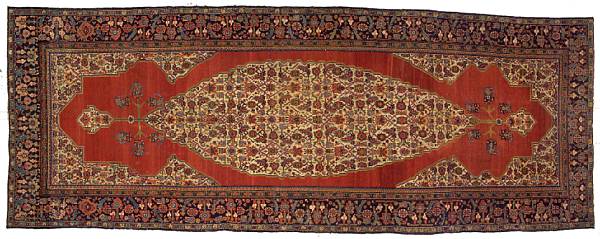 Appraisal: A Fereghan long carpet Central Persia circa size approximately ft