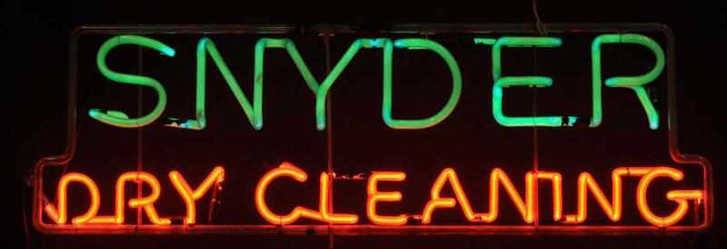 Appraisal: Lot of Snyder Dry Hat Cleaning Neon Signs Description s