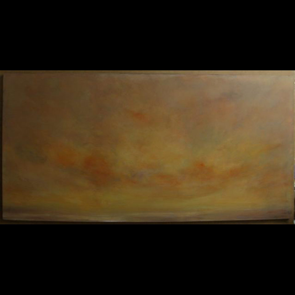 Appraisal: RODGER HARDING th C CANADIAN GLOWING SKY ACRYLIC ON CANVAS