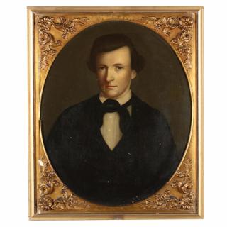 Appraisal: American School Portrait of Mexican War Casualty Henry Danforth oil