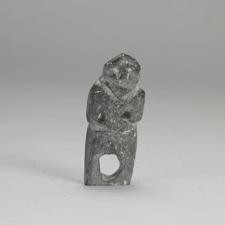 Appraisal: JOHN KAVIK - E - Rankin Inlet FIGURE Soapstone x