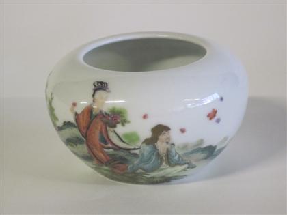 Appraisal: Chinese porcelain brush washerqianlong mark republic or later