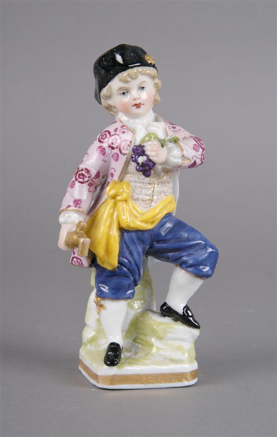 Appraisal: A Dresden Style Figure of a Man Height inches