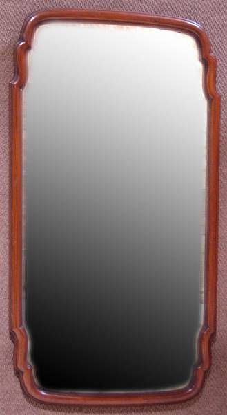 Appraisal: A Queen Anne style walnut mirror mid th century height