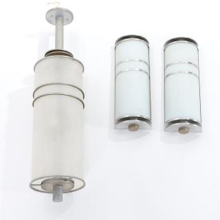 Appraisal: Set Art Deco style lighting fixtures Set Art Deco style