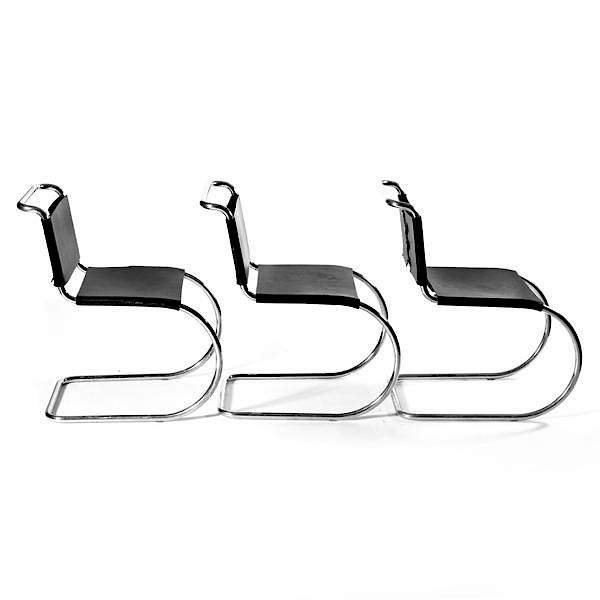 Appraisal: Ludwig Mies van der Rohe MR Chairs c Ludwig Mies