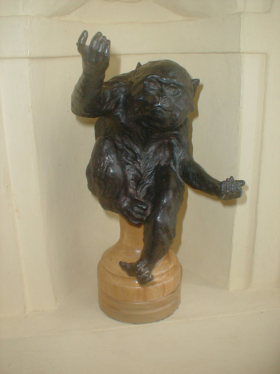 Appraisal: Lot Desciption A bronze monkey dark patination The property of