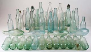 Appraisal: Ca Soda Bottles Incl Milk Glass Blob Top Round Bottom