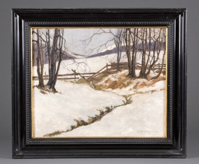 Appraisal: Ewald August Grauengaard Denmark - Early oth century Oil on