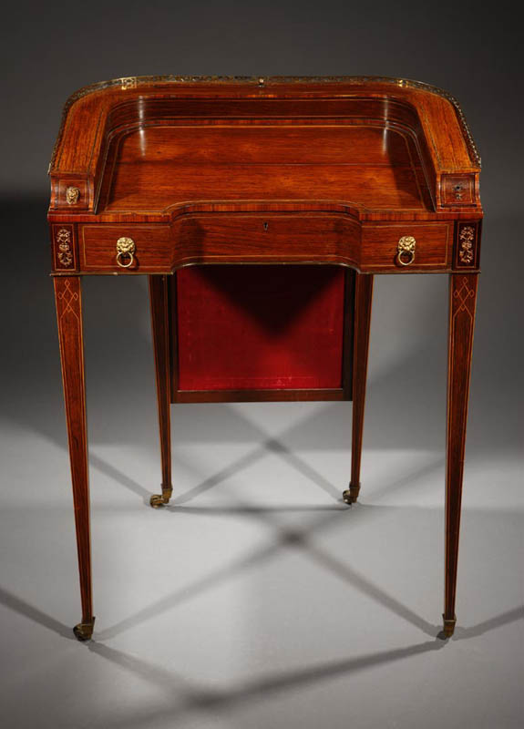 Appraisal: A Victorian rosewood lady's writing table A Victorian rosewood lady's