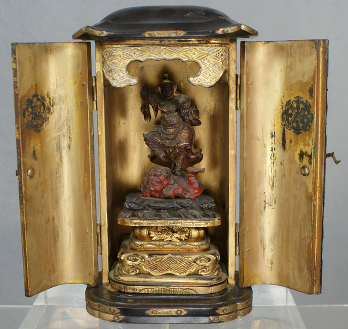 Appraisal: Japanese Lacquer Shrine or Zushi presented in Tokyo in May