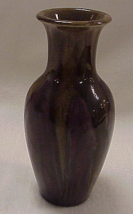 Appraisal: Rookwood vase '' h drip glaze mauve and striated tan