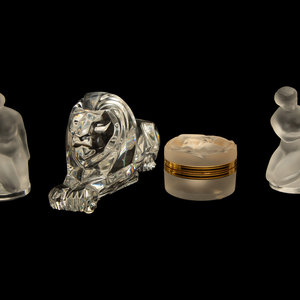 Appraisal: A Group of Contemporary Glass Figurines th Century comprising a