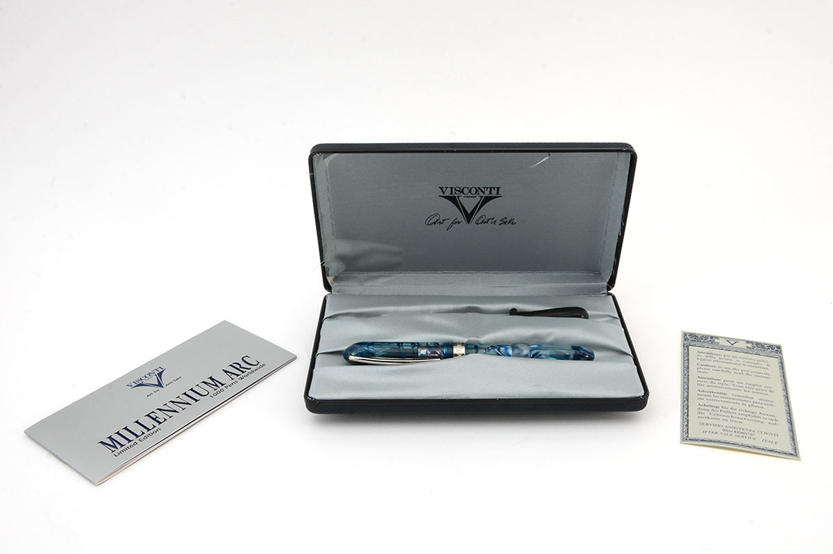 Appraisal: VISCONTI BLUE MILLENNIUM ARC FOUNTAIN PEN Limited edition of pens