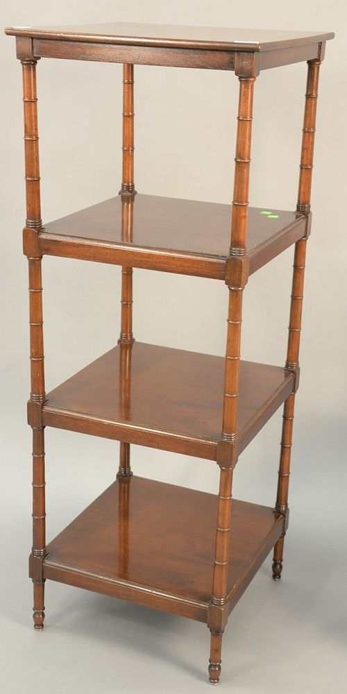 Appraisal: Mahogany George IV style etagere ht in top x Provenance